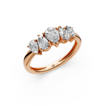 Load image into Gallery viewer, Savi Pear Diamond 5 Stone Ladies Ring