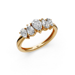 Load image into Gallery viewer, Savi Pear Diamond 5 Stone Ladies Ring