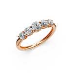 Load image into Gallery viewer, Soraya Round Diamond 5 Stone Ladies Ring