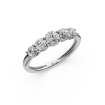 Load image into Gallery viewer, Soraya Round Diamond 5 Stone Ladies Ring