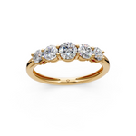 Load image into Gallery viewer, Soraya Round Diamond 5 Stone Ladies Ring