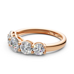 Load image into Gallery viewer, Tarini Round Diamond 5 Stone Ladies Ring
