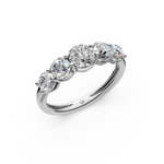 Load image into Gallery viewer, Tarini Round Diamond 5 Stone Ladies Ring