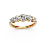 Load image into Gallery viewer, Tarini Round Diamond 5 Stone Ladies Ring