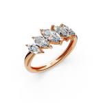 Load image into Gallery viewer, Tessa Marquise Diamond 5 Stone Ladies Ring