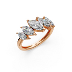 Load image into Gallery viewer, Aria Marquise Diamond 5 Stone Ladies Ring