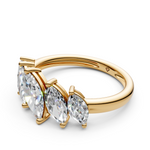 Load image into Gallery viewer, Aria Marquise Diamond 5 Stone Ladies Ring