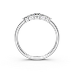 Load image into Gallery viewer, Megan Emerald Diamond 5 Stone Ladies Ring