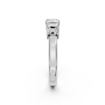 Load image into Gallery viewer, Megan Emerald Diamond 5 Stone Ladies Ring