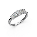 Load image into Gallery viewer, Milana Emerald Diamond 5 Stone Ladies Ring