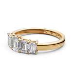 Load image into Gallery viewer, Milana Emerald Diamond 5 Stone Ladies Ring