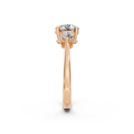 Load image into Gallery viewer, Malti Round Solitaire Diamond 3 stone Ladies Ring
