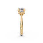 Load image into Gallery viewer, Malti Round Solitaire Diamond 3 stone Ladies Ring