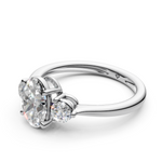 Load image into Gallery viewer, Pakhi Round Solitaire Diamond 3 stone Ladies Ring