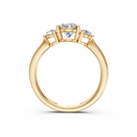 Load image into Gallery viewer, Pakhi Round Solitaire Diamond 3 stone Ladies Ring