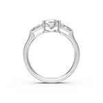 Load image into Gallery viewer, Quinn Pear Solitaire Diamond 3 stone Ladies Ring