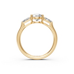 Load image into Gallery viewer, Quinn Pear Solitaire Diamond 3 stone Ladies Ring