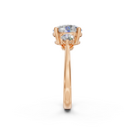 Load image into Gallery viewer, Aaliyah Round Solitaire Diamond 3 stone Ladies Ring