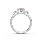 Load image into Gallery viewer, Kiara Oval Solitaire Diamond 3 stone Ladies Ring