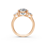 Load image into Gallery viewer, Kiki Round Solitaire Diamond 3 stone Ladies Ring