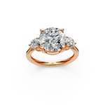 Load image into Gallery viewer, Kiki Round Solitaire Diamond 3 stone Ladies Ring