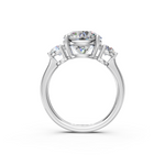 Load image into Gallery viewer, Kiki Round Solitaire Diamond 3 stone Ladies Ring