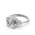 Load image into Gallery viewer, Kiki Round Solitaire Diamond 3 stone Ladies Ring