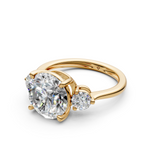 Load image into Gallery viewer, Kiki Round Solitaire Diamond 3 stone Ladies Ring