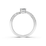 Load image into Gallery viewer, Jenna Emerald Solitaire Diamond Ladies Ring