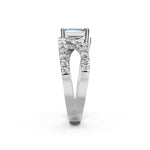 Load image into Gallery viewer, Jenna Emerald Solitaire Diamond Ladies Ring