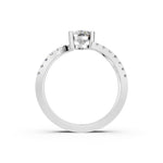 Load image into Gallery viewer, Areej Pear Solitaire Diamond Ladies Ring