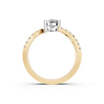 Load image into Gallery viewer, Areej Pear Solitaire Diamond Ladies Ring