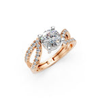 Load image into Gallery viewer, Reem Pear Solitaire Diamond Ladies Ring