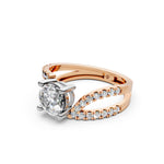 Load image into Gallery viewer, Reem Pear Solitaire Diamond Ladies Ring