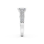 Load image into Gallery viewer, Daisy Emerald Solitaire Diamond Ladies Ring
