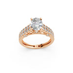 Load image into Gallery viewer, Romy Oval Solitaire Diamond Ladies Ring