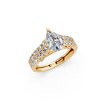 Load image into Gallery viewer, Skye Pear Solitaire Diamond Ladies Ring