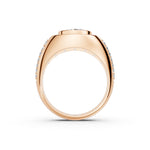 Load image into Gallery viewer, Malay Oval Solitaire Gents Ring