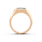 Load image into Gallery viewer, Parth Emerald Solitaire Gents Ring