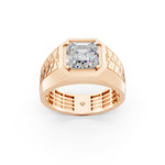 Load image into Gallery viewer, Marcus Emerald Solitaire Gents Ring