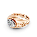 Load image into Gallery viewer, Arjun Oval Solitaire Gents Ring
