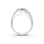 Load image into Gallery viewer, Arjun Oval Solitaire Gents Ring