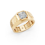 Load image into Gallery viewer, Hunter Emerald Solitaire Gents Ring