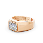 Load image into Gallery viewer, Percy Emerald Solitaire Gents Ring
