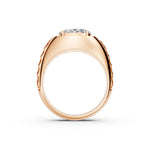 Load image into Gallery viewer, Joel Oval Solitaire Gents Ring