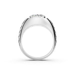 Load image into Gallery viewer, Joel Oval Solitaire Gents Ring