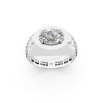 Load image into Gallery viewer, Joel Oval Solitaire Gents Ring