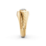 Load image into Gallery viewer, Joel Oval Solitaire Gents Ring
