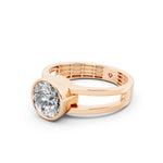 Load image into Gallery viewer, Aroha Round Solitaire Diamond Men Ring