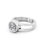 Load image into Gallery viewer, Aroha Round Solitaire Diamond Men Ring